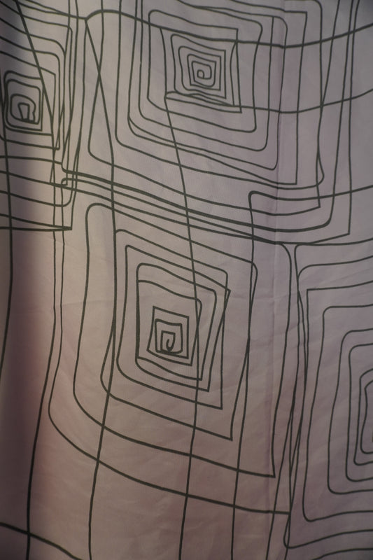 Foulard carré violet motif géométrique – BY SARAH LANG