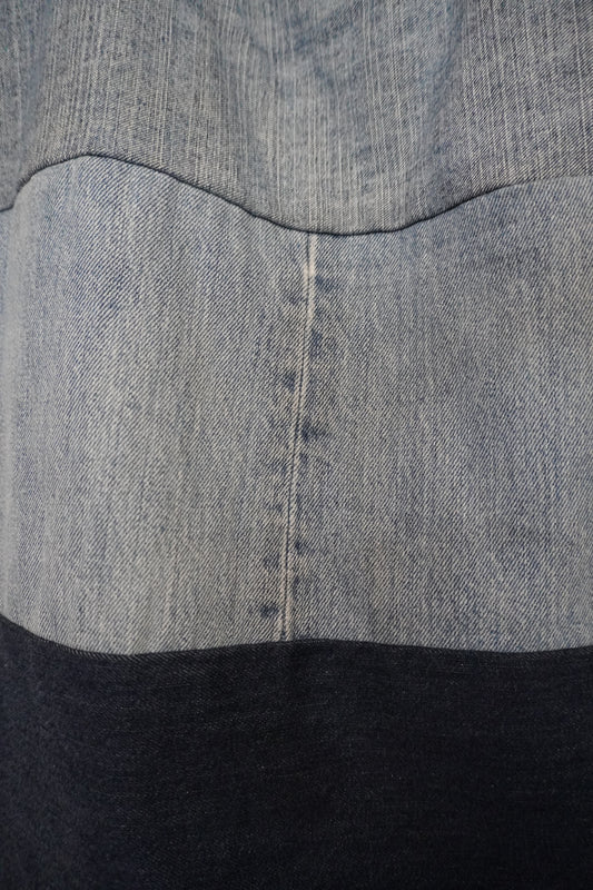 Tote-Bag Denim Tricolore - by SARLOTTE