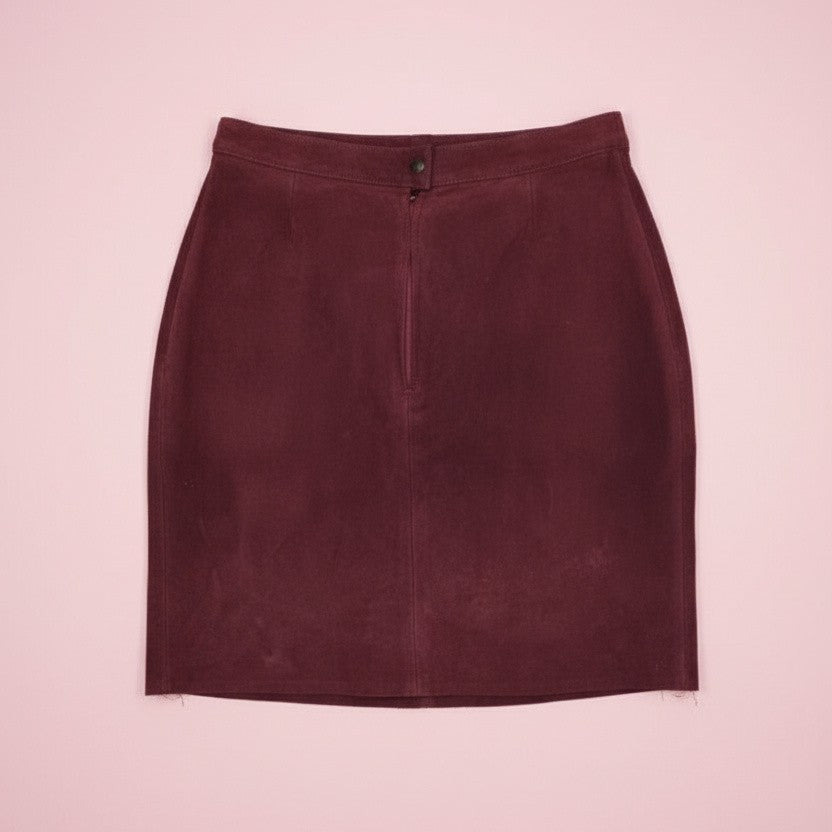 Jupe rouge en cuir – by Zainab