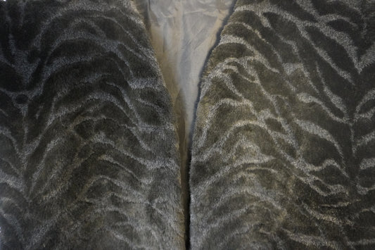 Gilet en fausse fourrure noir élégant – By FABSO