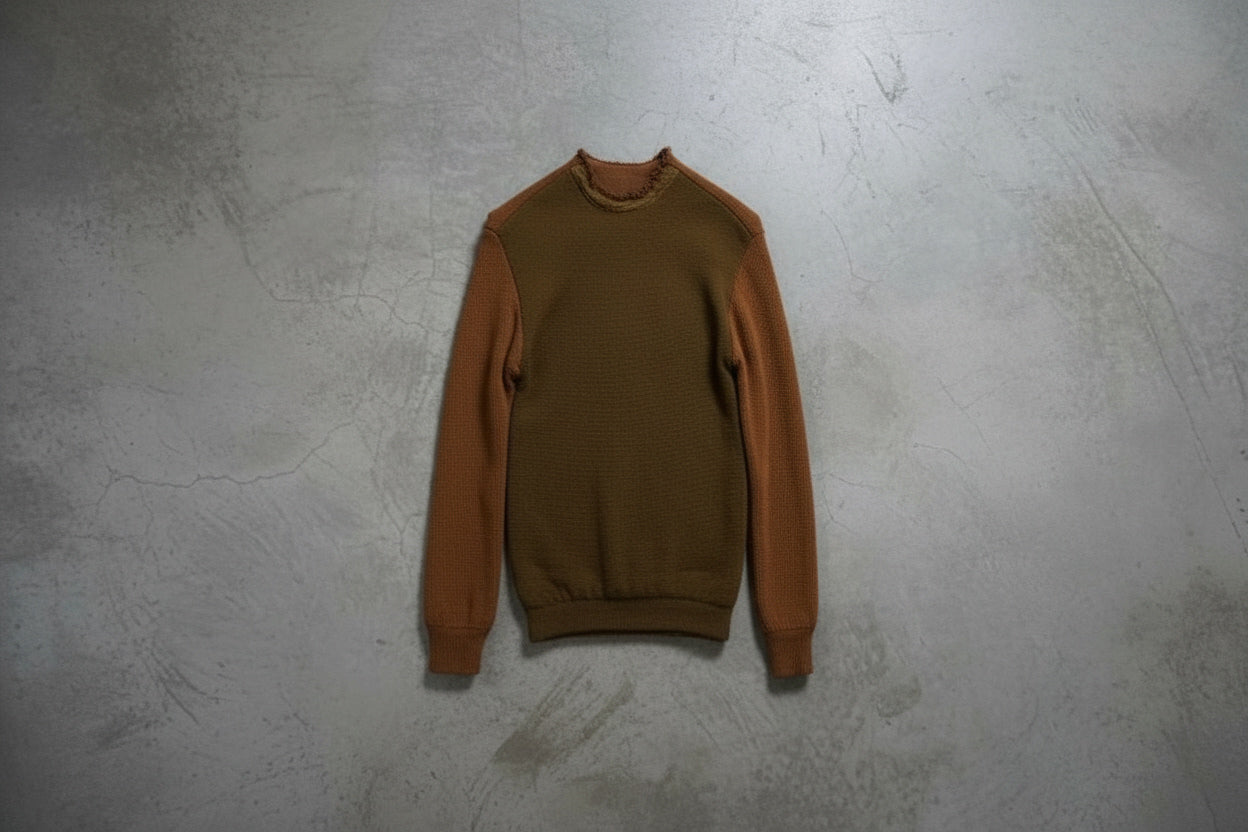 Sweat-shirt marron avec zip – taille L