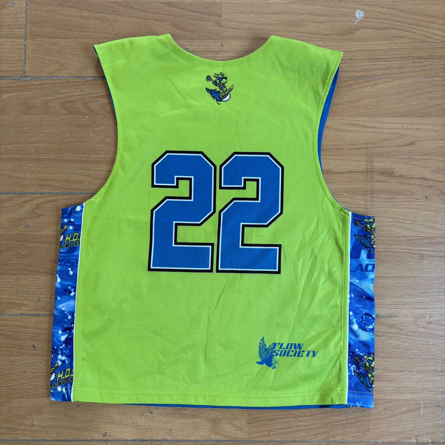 Maillot de basketball vert H.D.D. Lacrosse Flow Society – Taille L/XL