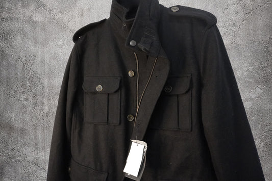 Veste laine noire Famock – Taille – M (oversized)