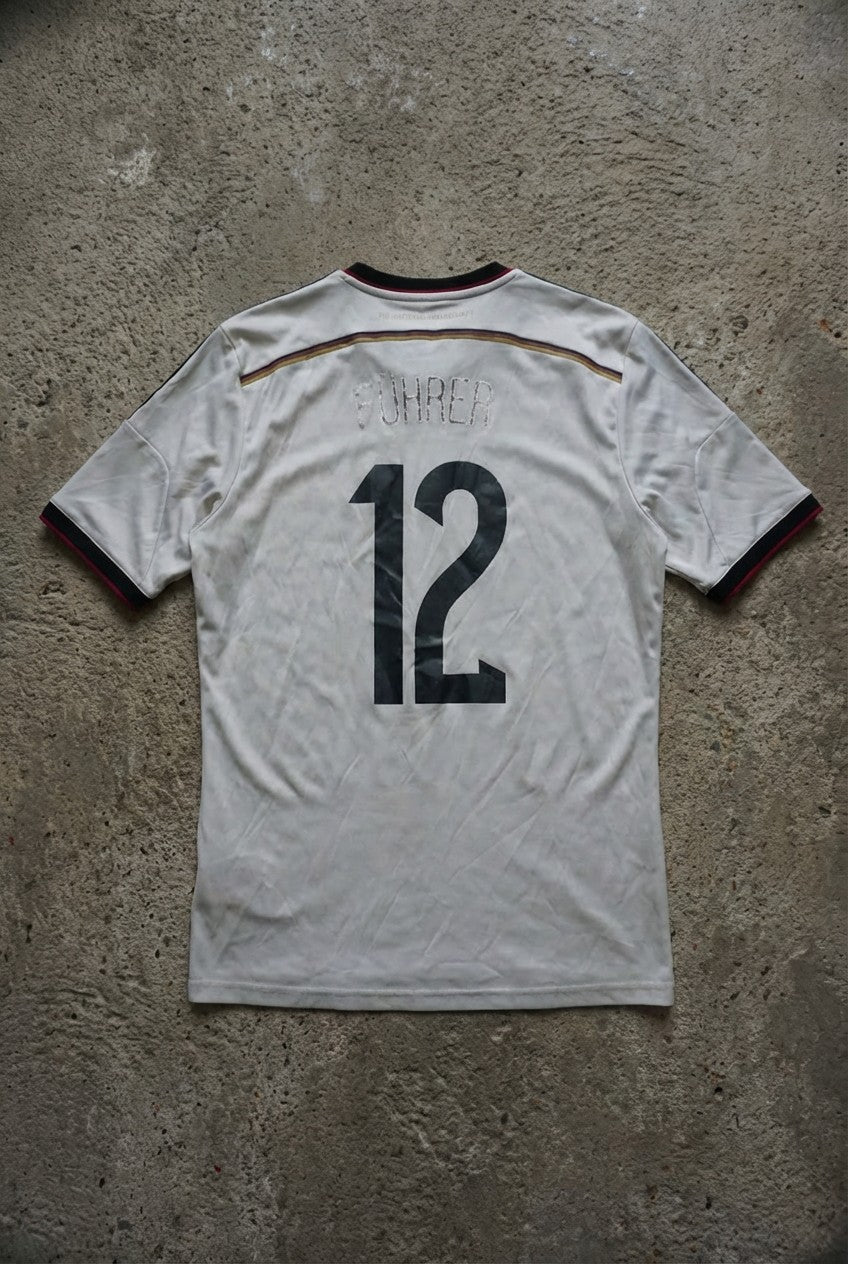 T-shirt jersey blanc à motifs – taille M