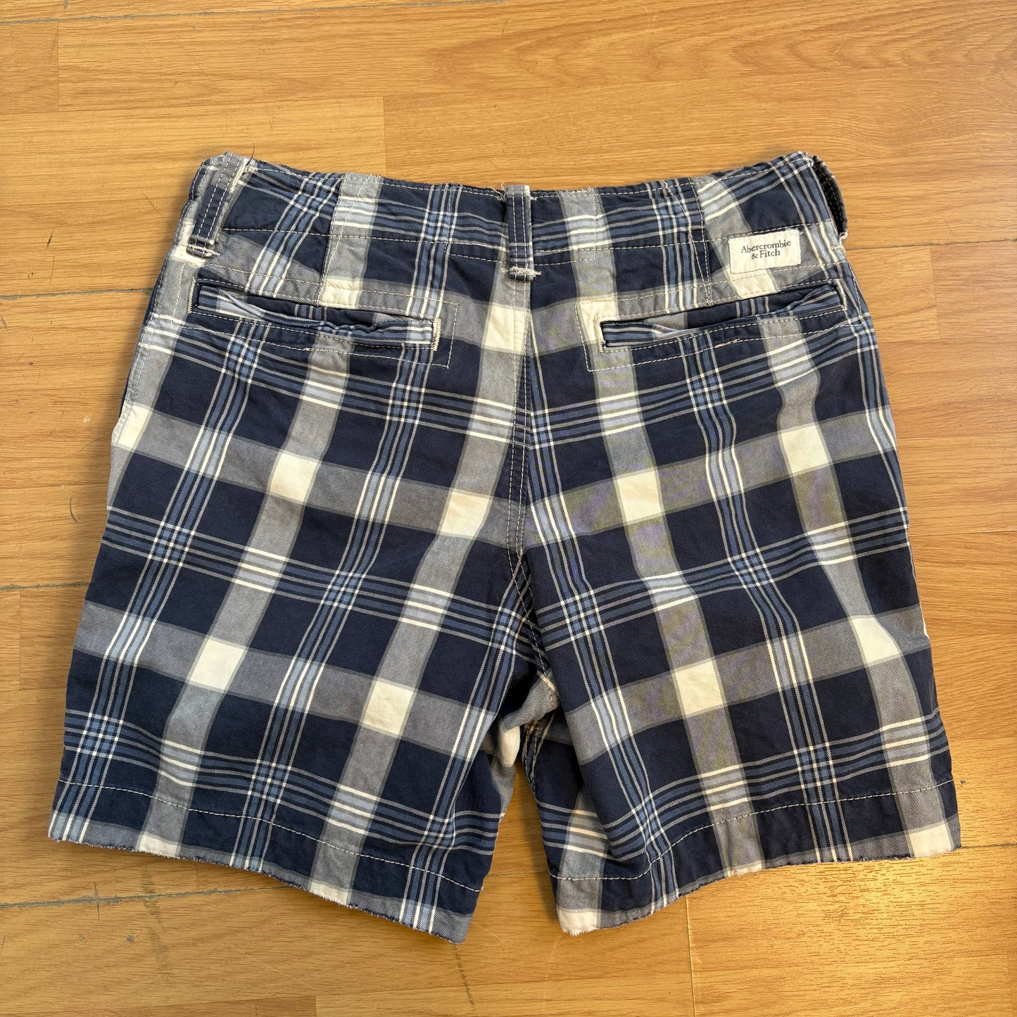 Short à carreaux bleu - Abercrombie & Fitch - Taille w30
