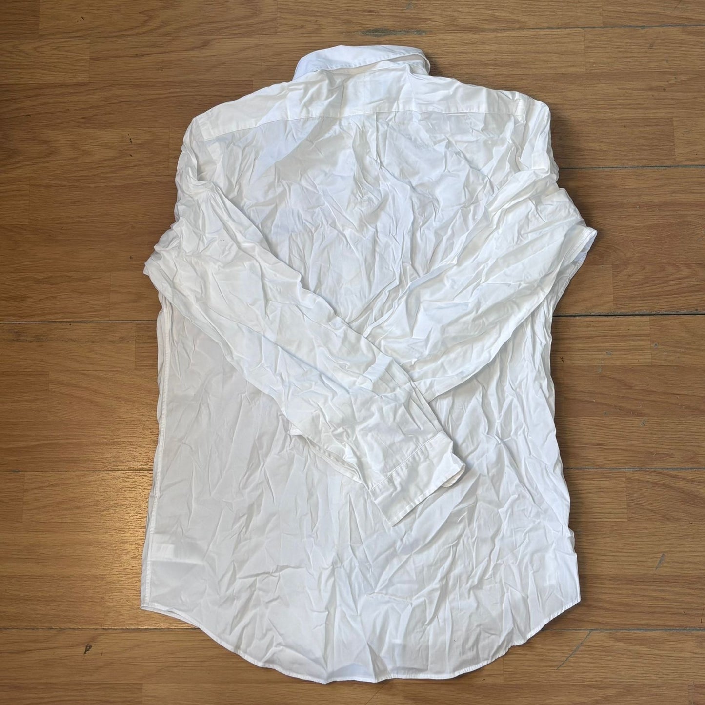 Chemise Ralph Lauren – Blanche – Taille L – Logo bleu