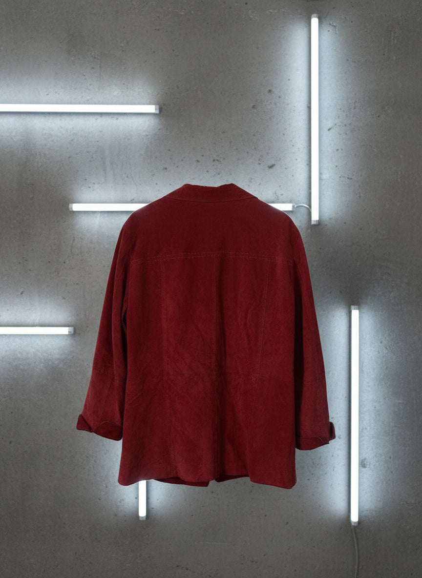 Surchemise en cuir rouge – By Jonathan - Taille 52