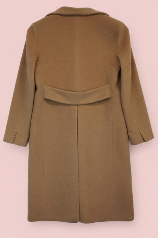Manteau pastel rose double boutonnage – by Zainab