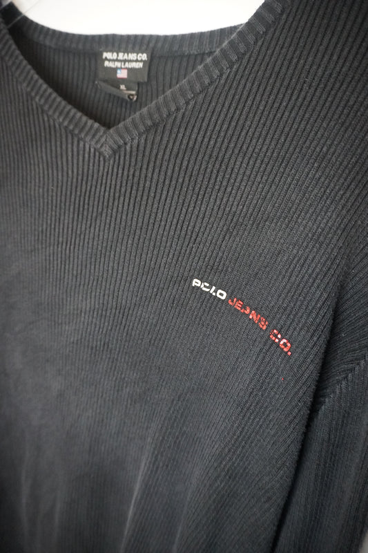 Pull noir logo blanc et rouge – BY PRMEC