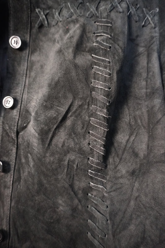 Chemise en daim noir – BY SARAH LANG