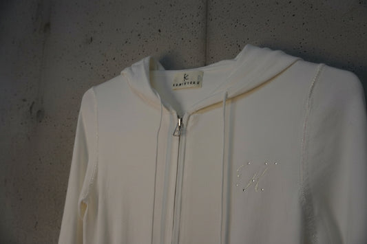 Hoodie blanc cropped – taille S