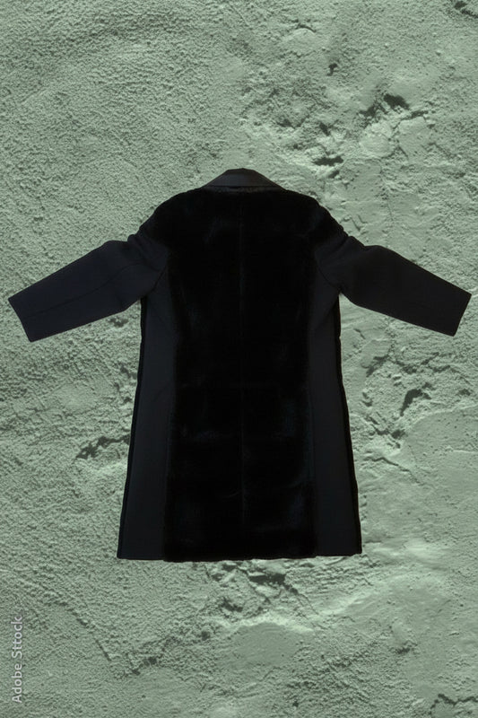 Veste Longue Fourrure & Laine – by YANNIS KINGSTON