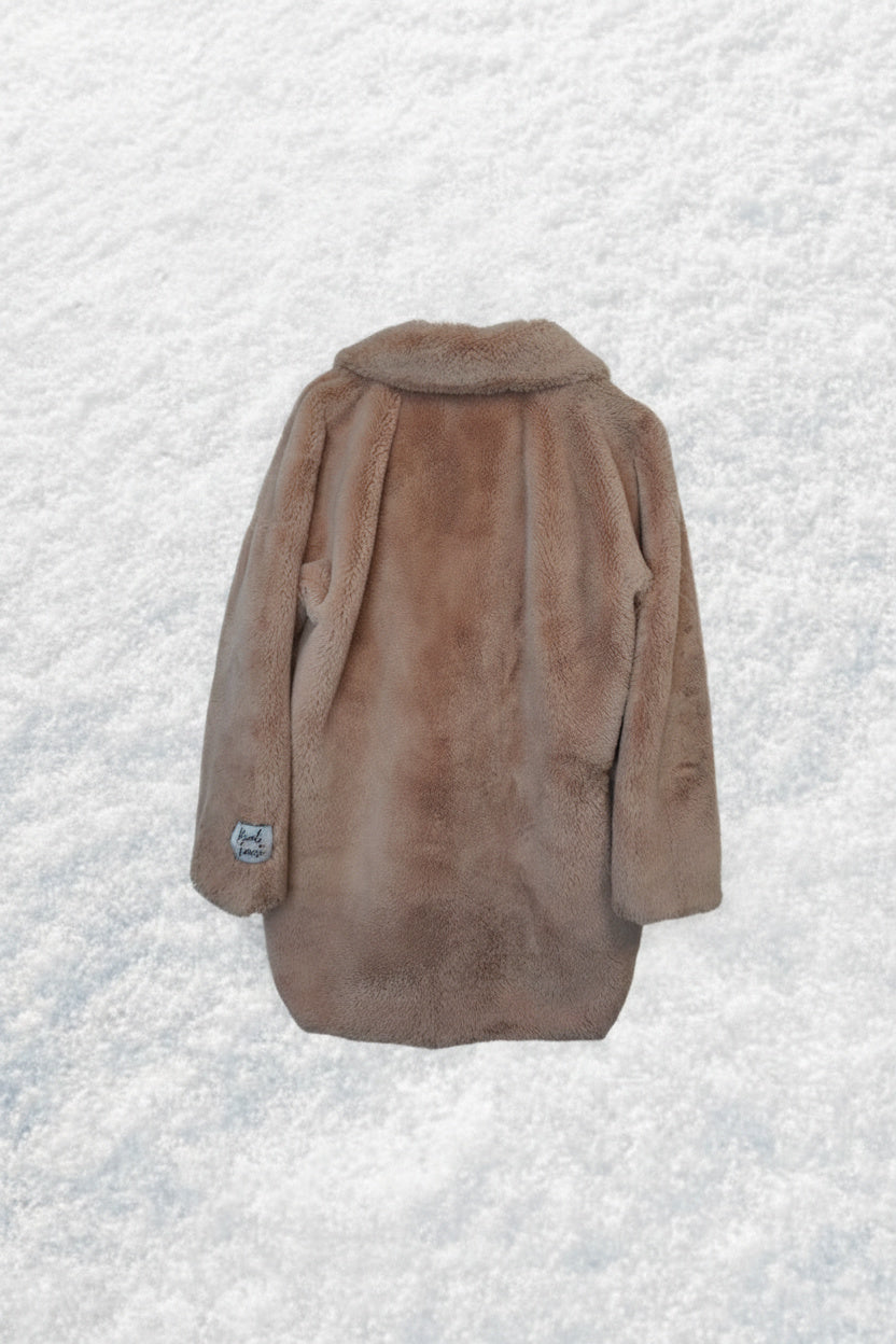 Blush Dream Faux Fur Coat – by MANDY CHERIE