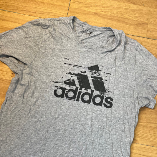 T-shirt gris - Adidas (femme) - Taille M