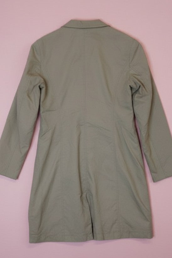 Trench beige-blanc mi-cuisse – by Zainab