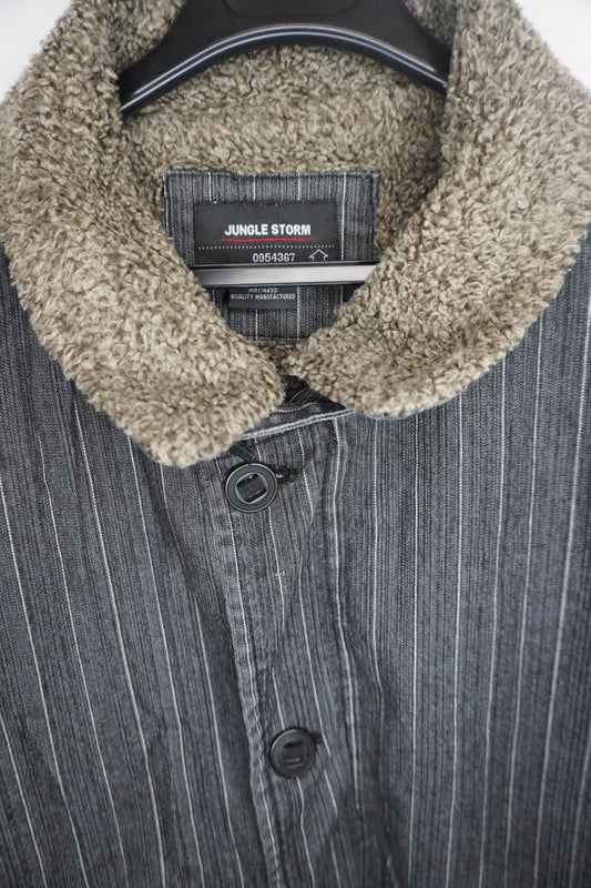 Veste Rayée À Col - by PLAN.BEE