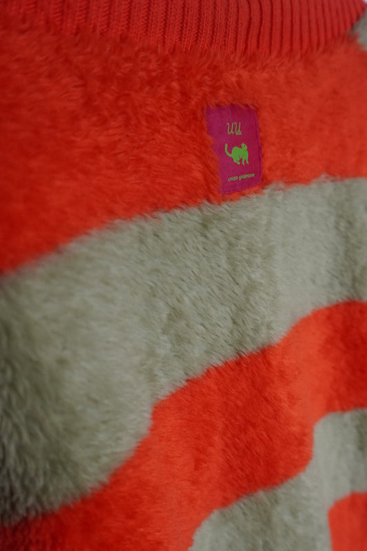 Cardigan orange et vert clair – BY PRMEC