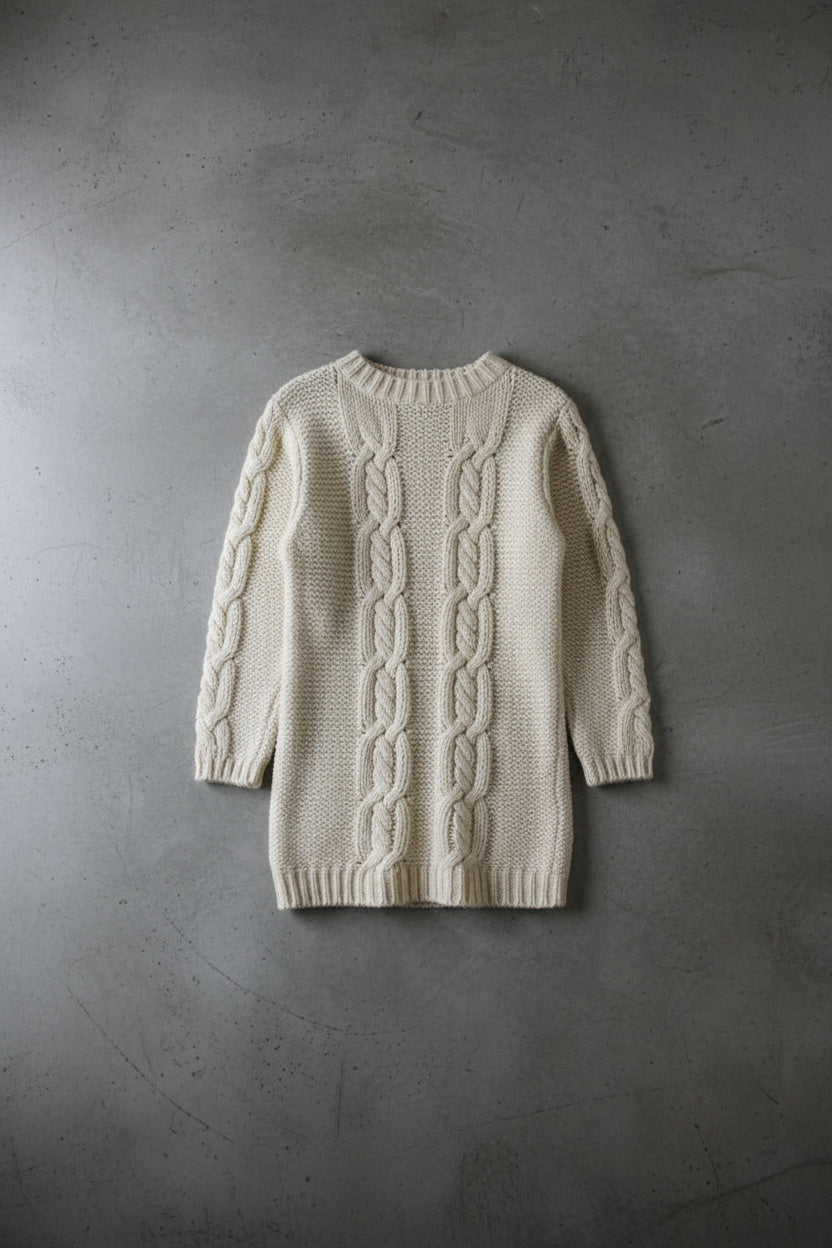 Cardigan blanc minimaliste – by Zainab