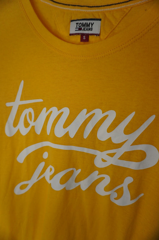 T-shirt jaune citron Tommy Hilfiger – Taille – S