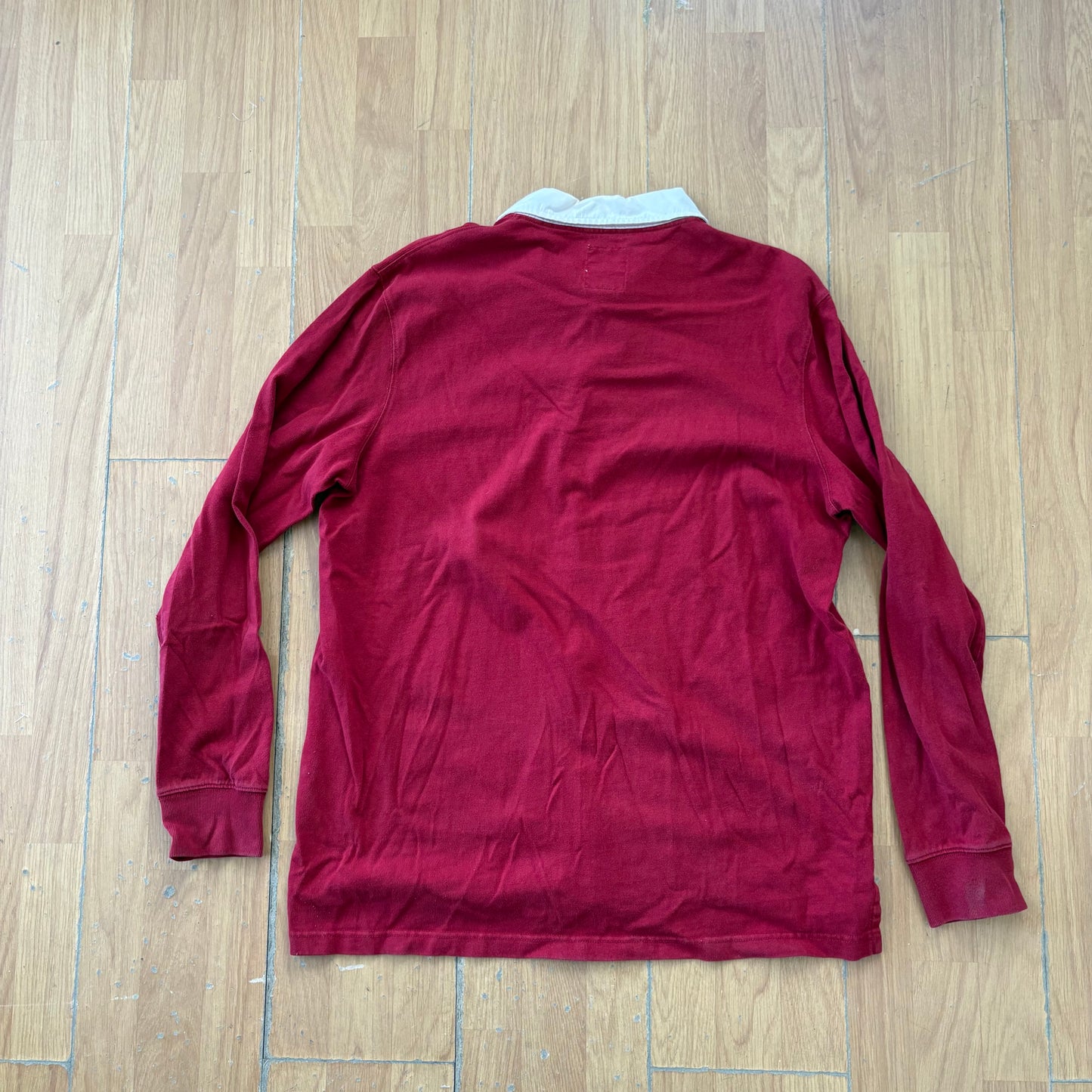 Polo manches longue rouge - Taille L