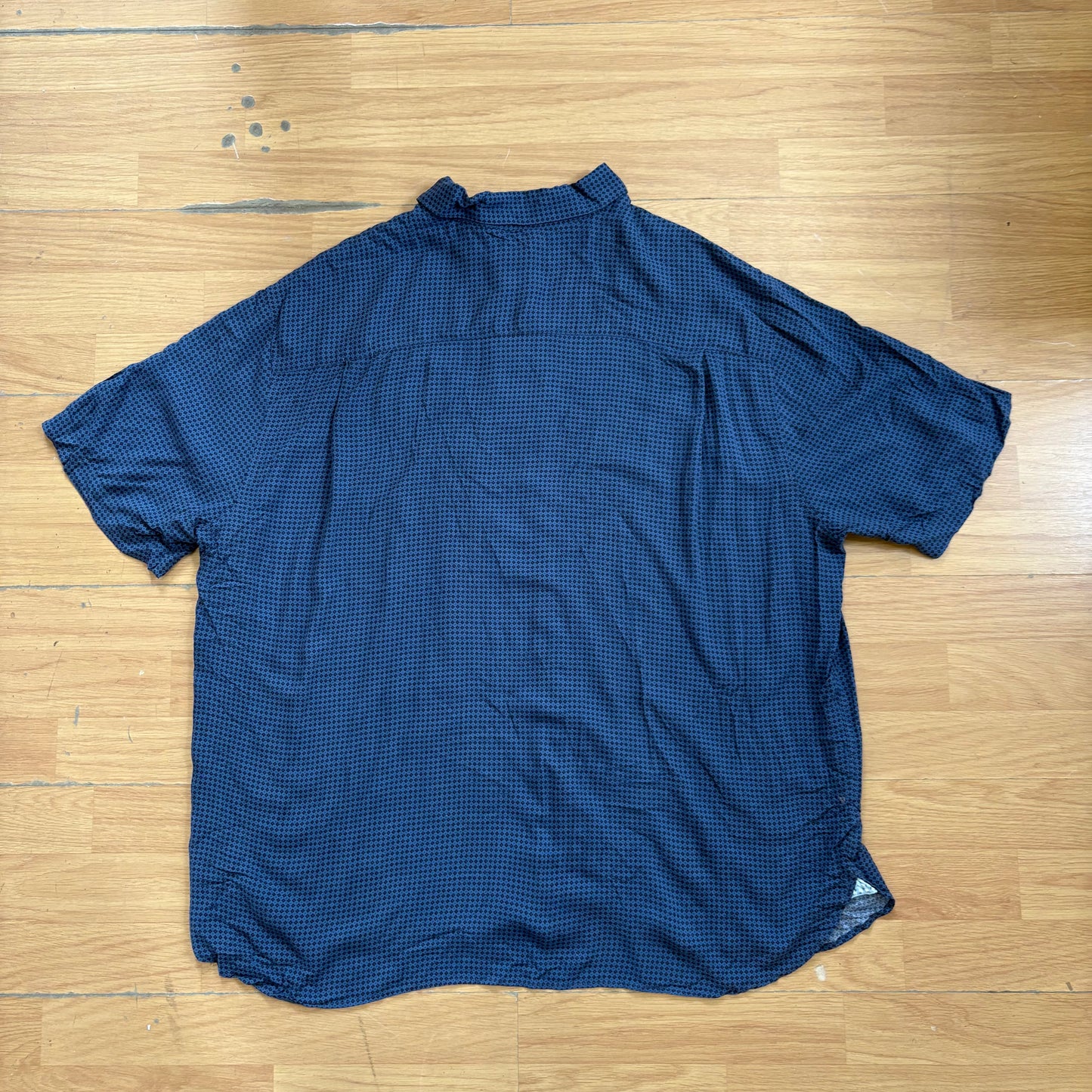 Chemise manches courtes bleue à motif - Batik Bay - Taille XL