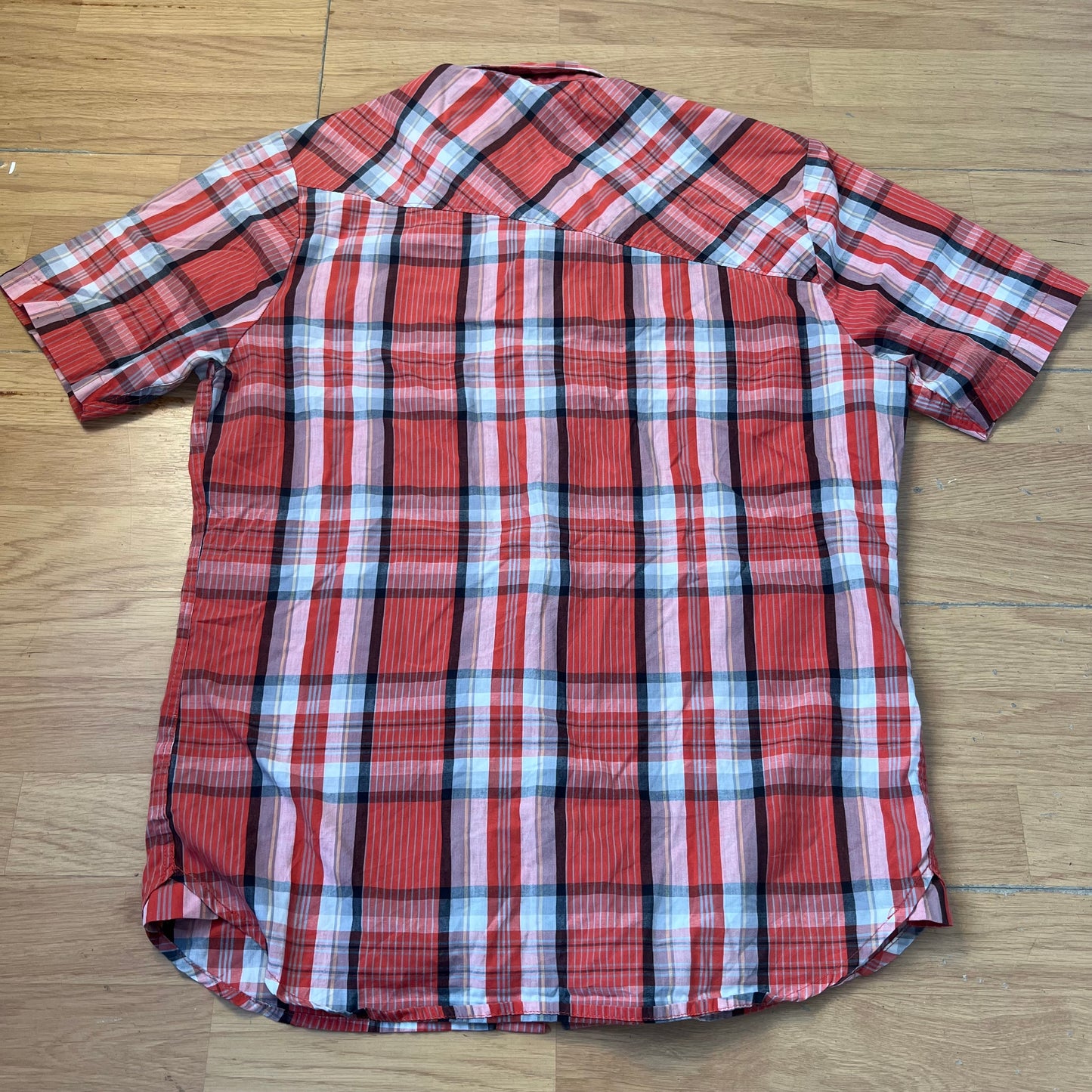 Chemise courte orange tartan - Volcom - Taille M