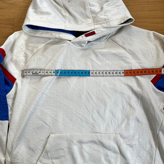 Hoodie Russell tricolore blanc bleu rouge – Taille XL