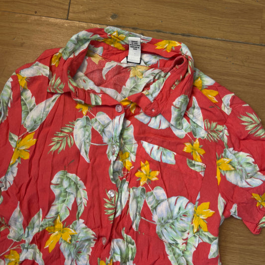 Chemisier court orange - Forever 21 - Taille S