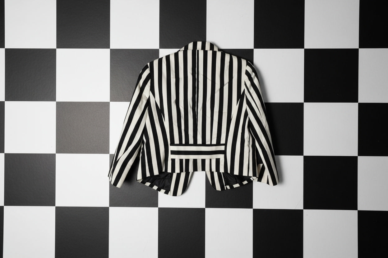 Blazer à rayures noir et blanc – BY SARAH LANG
