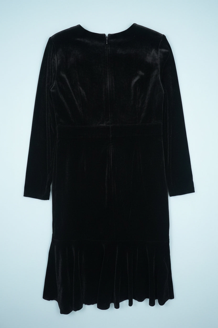 Robe noire en velours – BY PRMEC