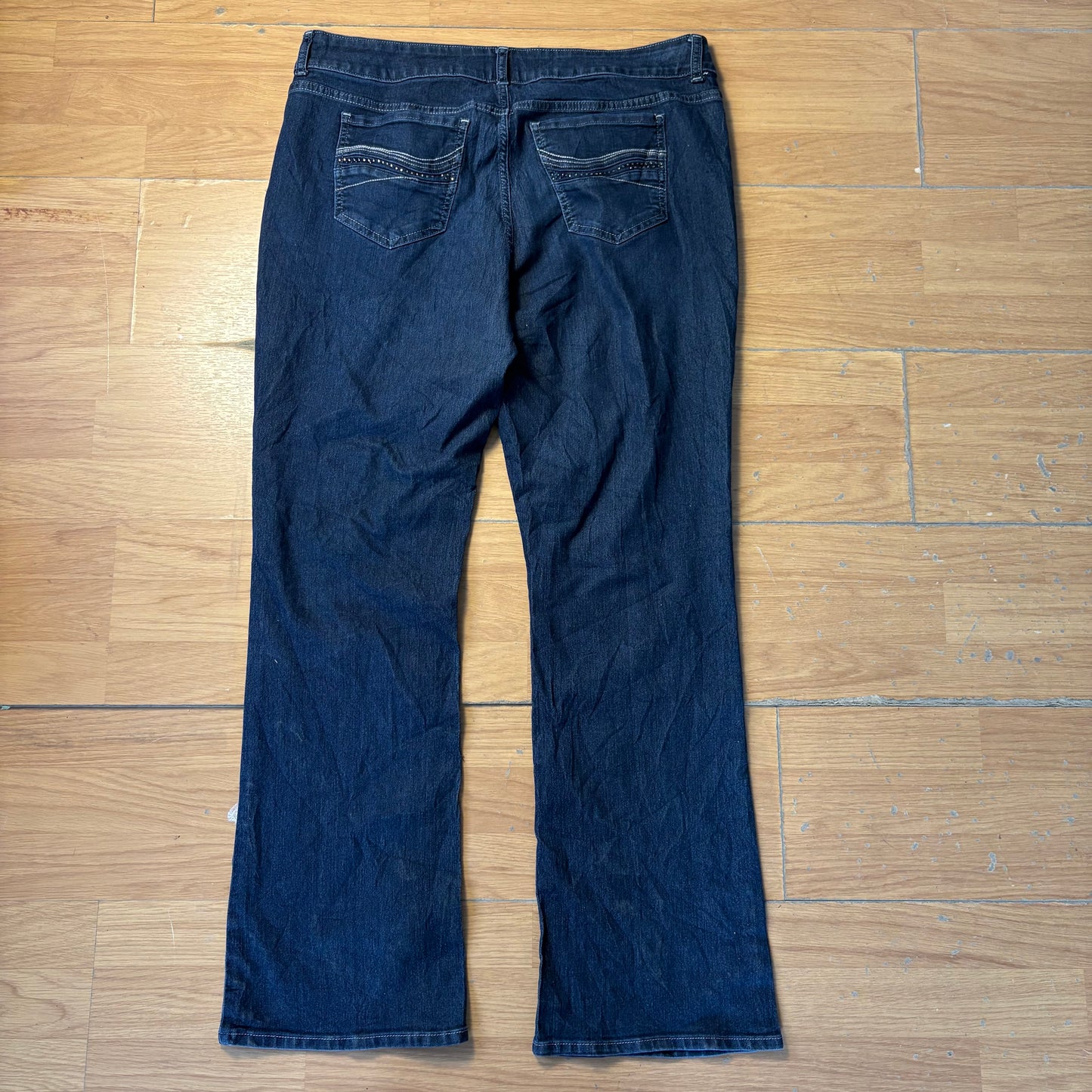 Jean bleu brut Mid rise Bootcut - Lee Riders - Taille XL