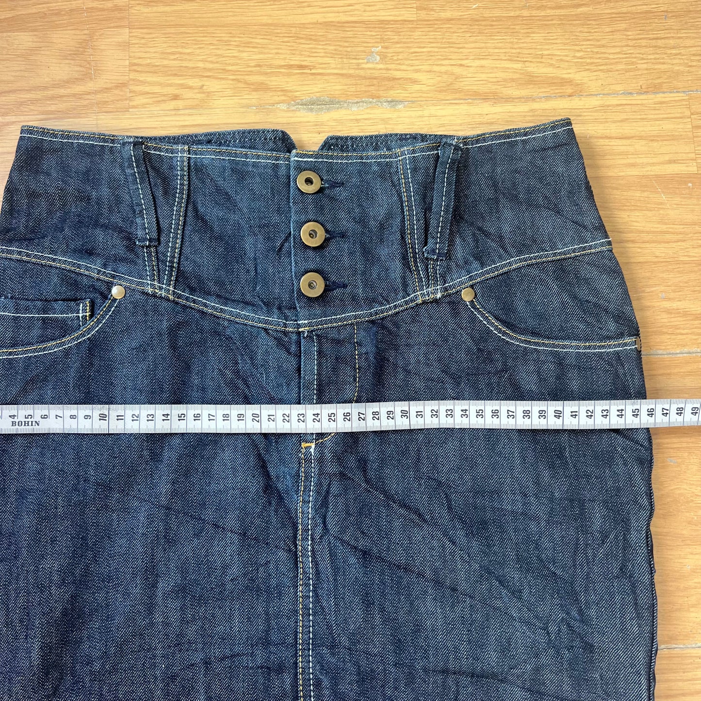 Jupe crayon en denim bleu - Taille 36 by DARCY
