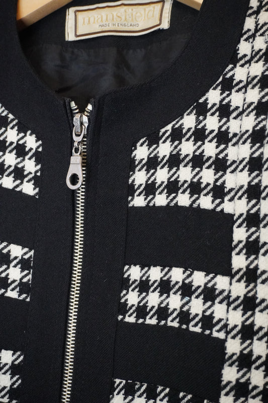 Veste tweed noir et blanc – by Zainab