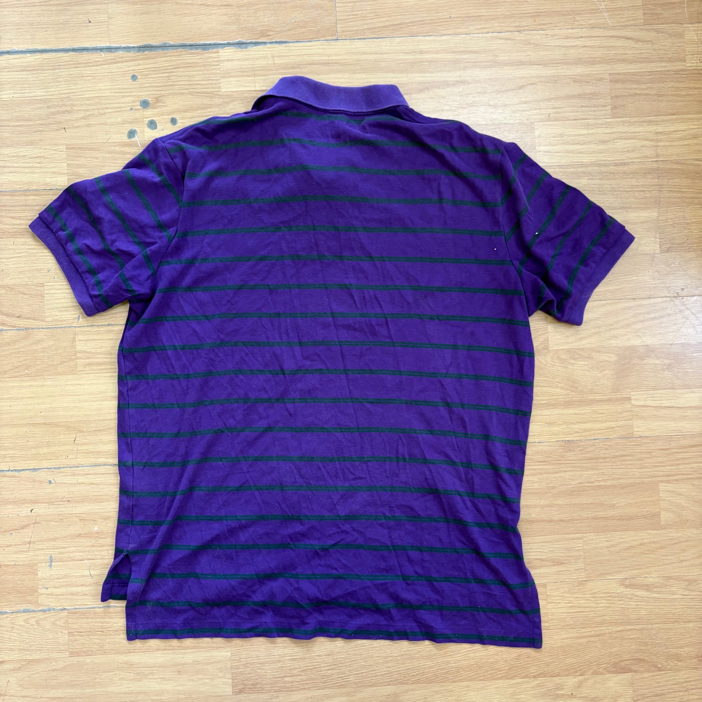Polo rayé violet - Polo by Ralph Lauren - Taille L