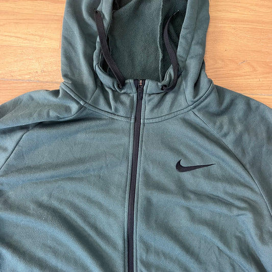 Sweat à capuche vert Dri-FIT avec zip - Nike - Taille XL