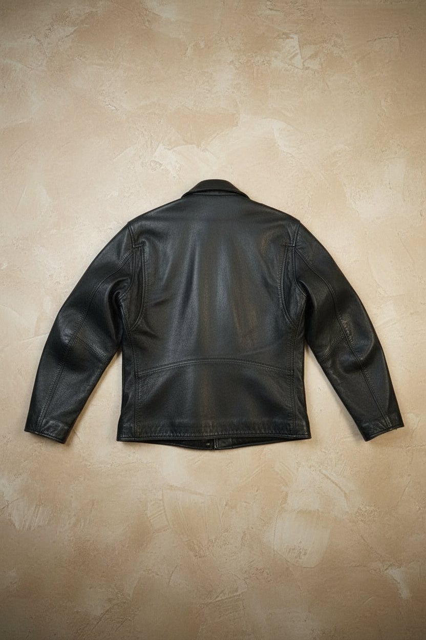 Manteau Long Cuir Véritable - by KER