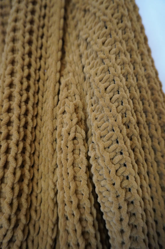 Cozy Brown Oversized Cardigan – by CHRIS