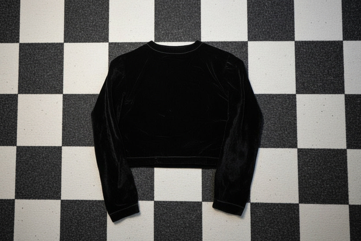 Veste courte noire brodée – BY SARAH LANG