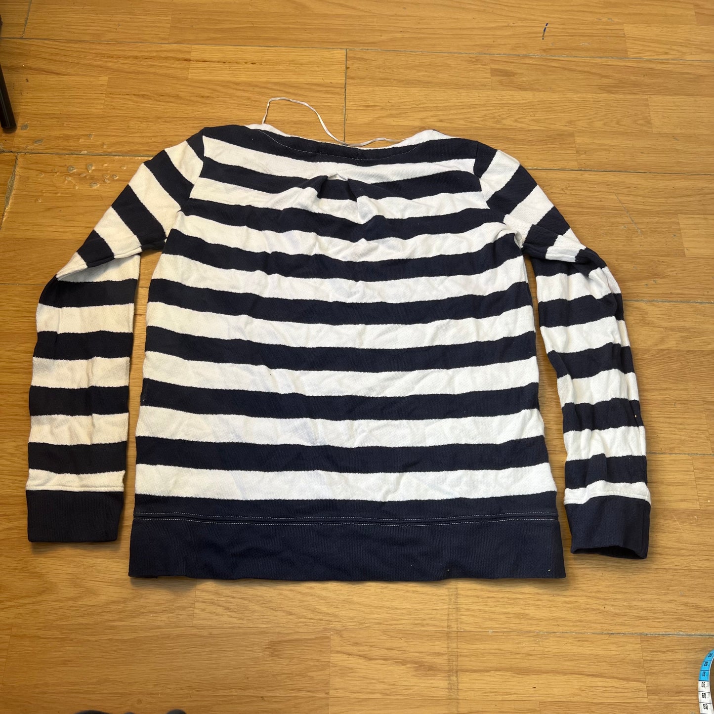 Top manches longues rayé blanc et bleu - Tommy Hilfiger (femme) - Taille S