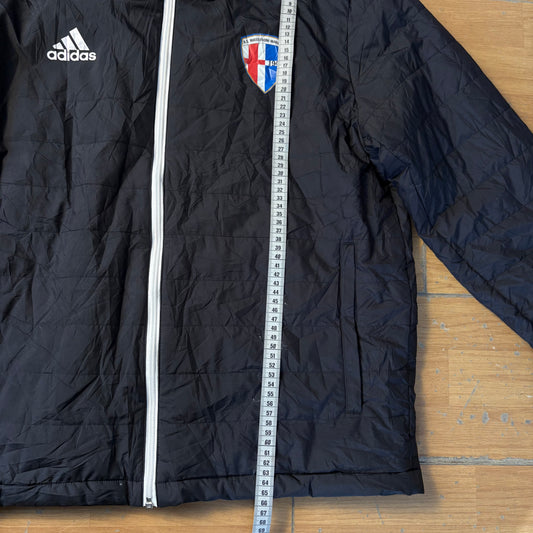 Manteau noir A.S. Masseroni Marchese Milan - Adidas - Taille L