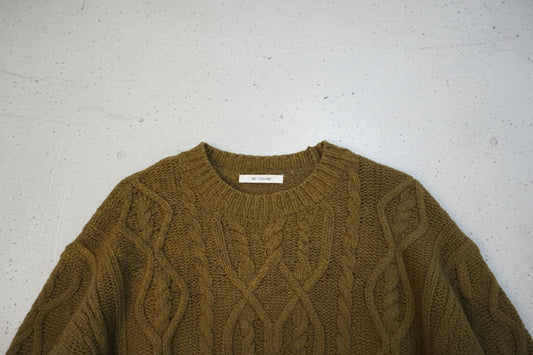 Pull vert brun chiné – by Zainab