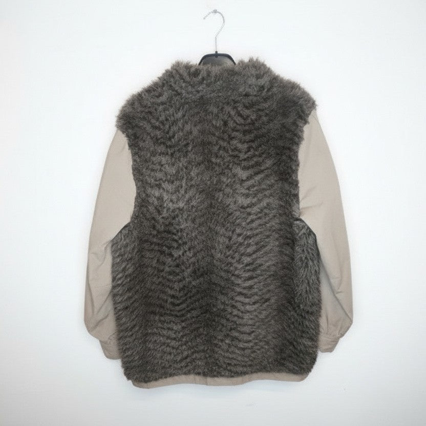 Manteau Vintage Fausse Fourrure - by PLAN.BEE