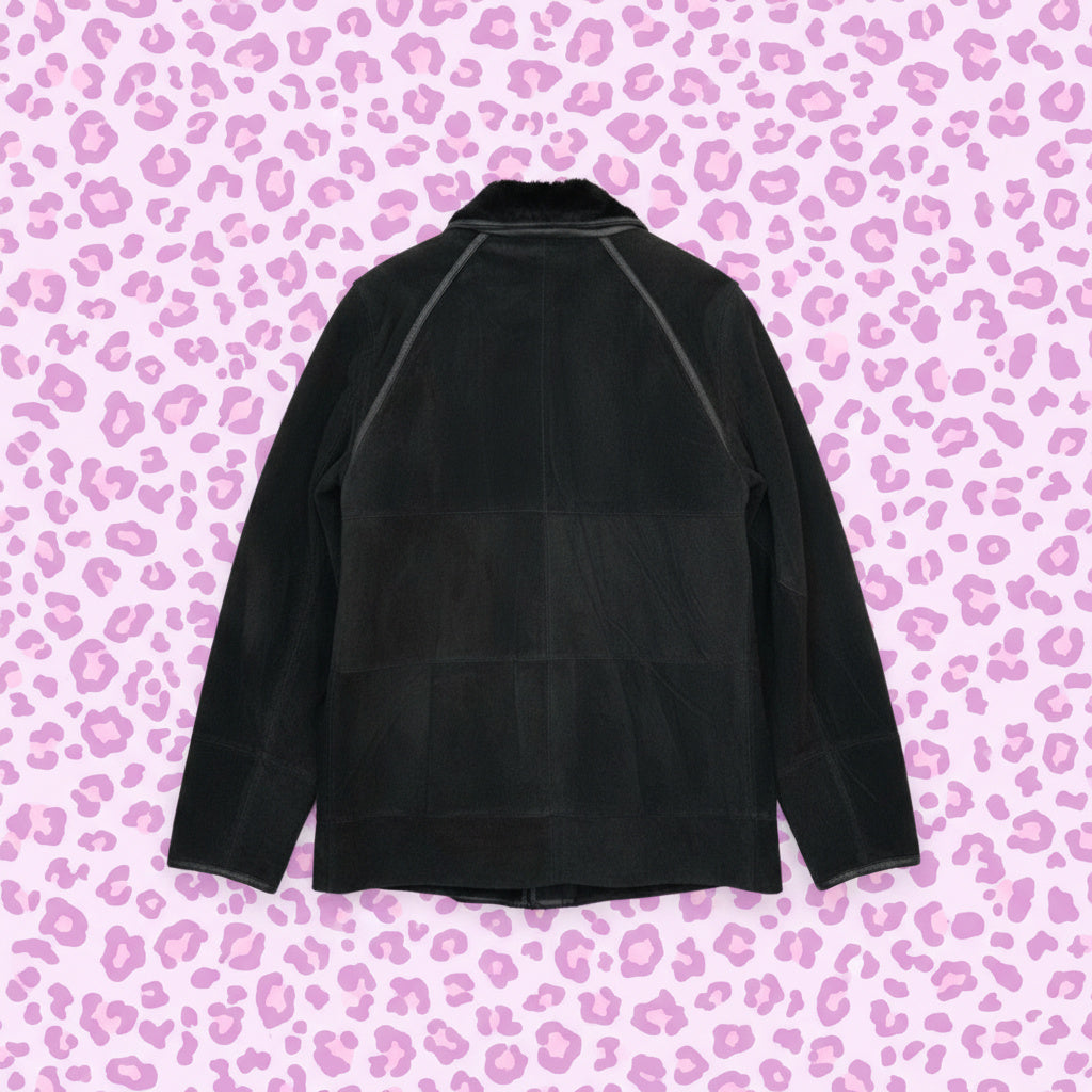 Veste en Daim Noir - by SARLOTTE - Taille : 38/40