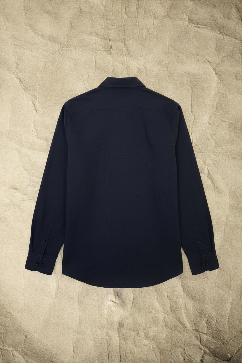 Chemise Bleu Foncé - Taille L 16.5 - By CHRIS