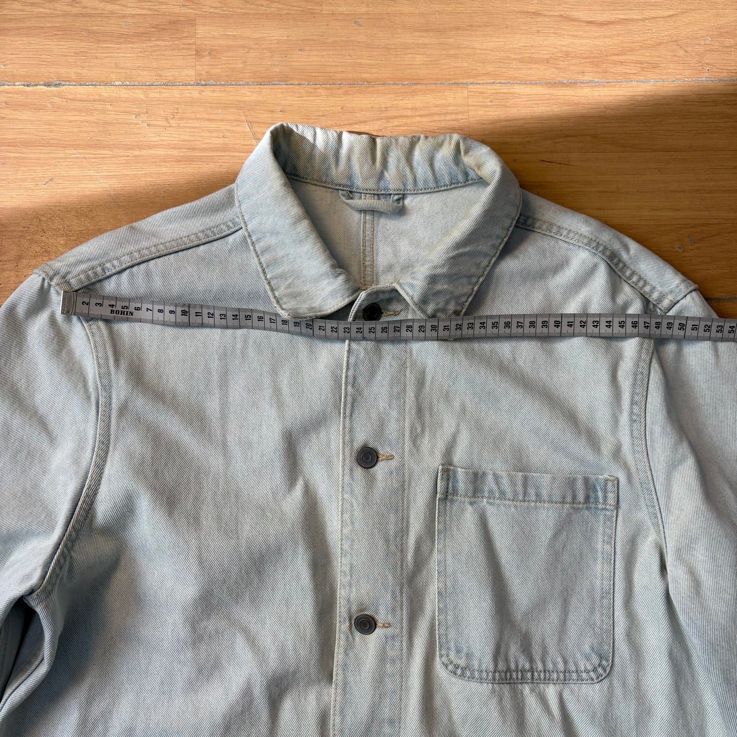 Veste en denim bleu clair - Zara taille L