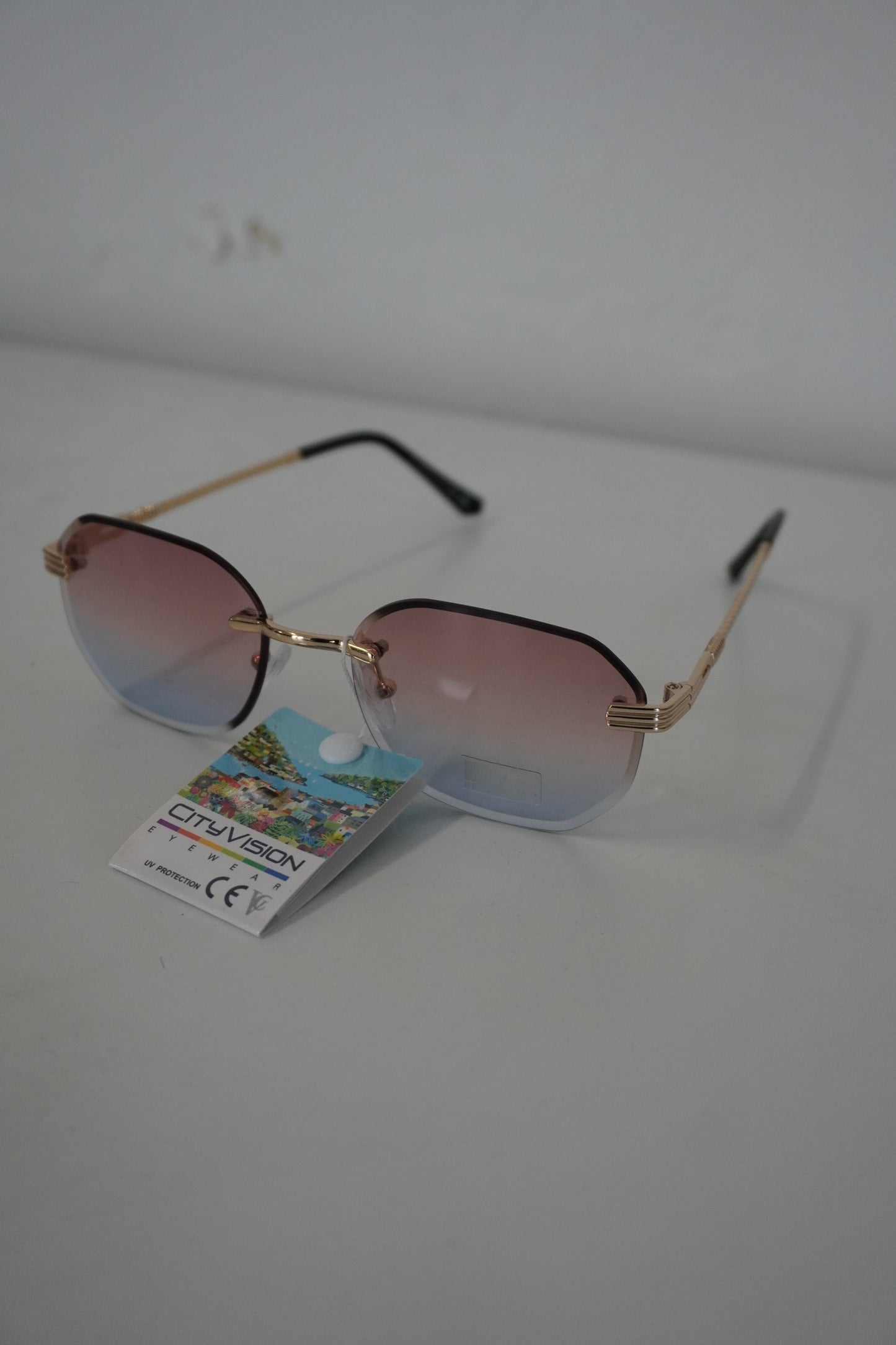 Lunettes Dégradé Rose/Bleu - Verres 6 Facettes - By CHRIS