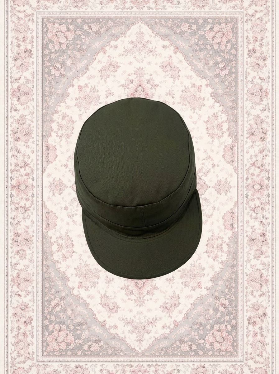 Casquette vert kaki style armée – By Iasmine