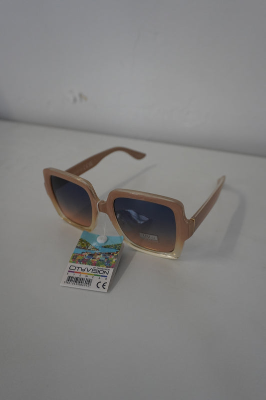 Beige Square Sunglasses – By CHRIS