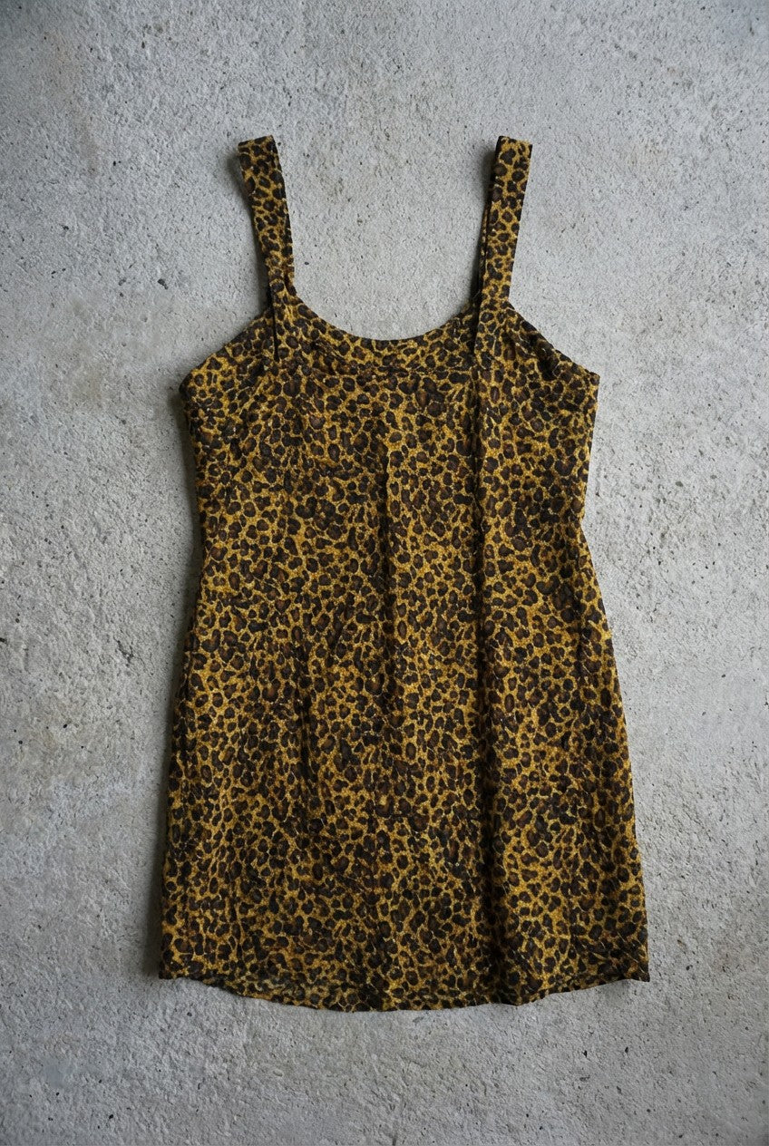 Robe courte imprimé léopard – taille S