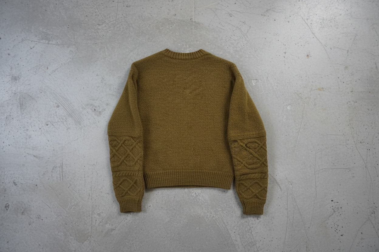 Pull vert brun chiné – by Zainab